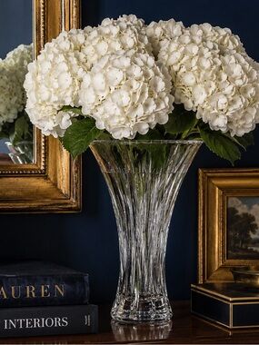 Marquis by Waterford Sheridan 11” Flared Crystal Vase | Original Factory Sticker